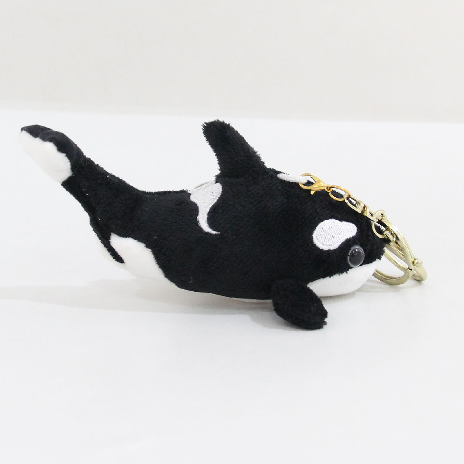 Lindo llavero de peluche de orca, muñeco de ballena suave, colgante de ballena de peluche, juguete de animal de peluche de algodón PP 14