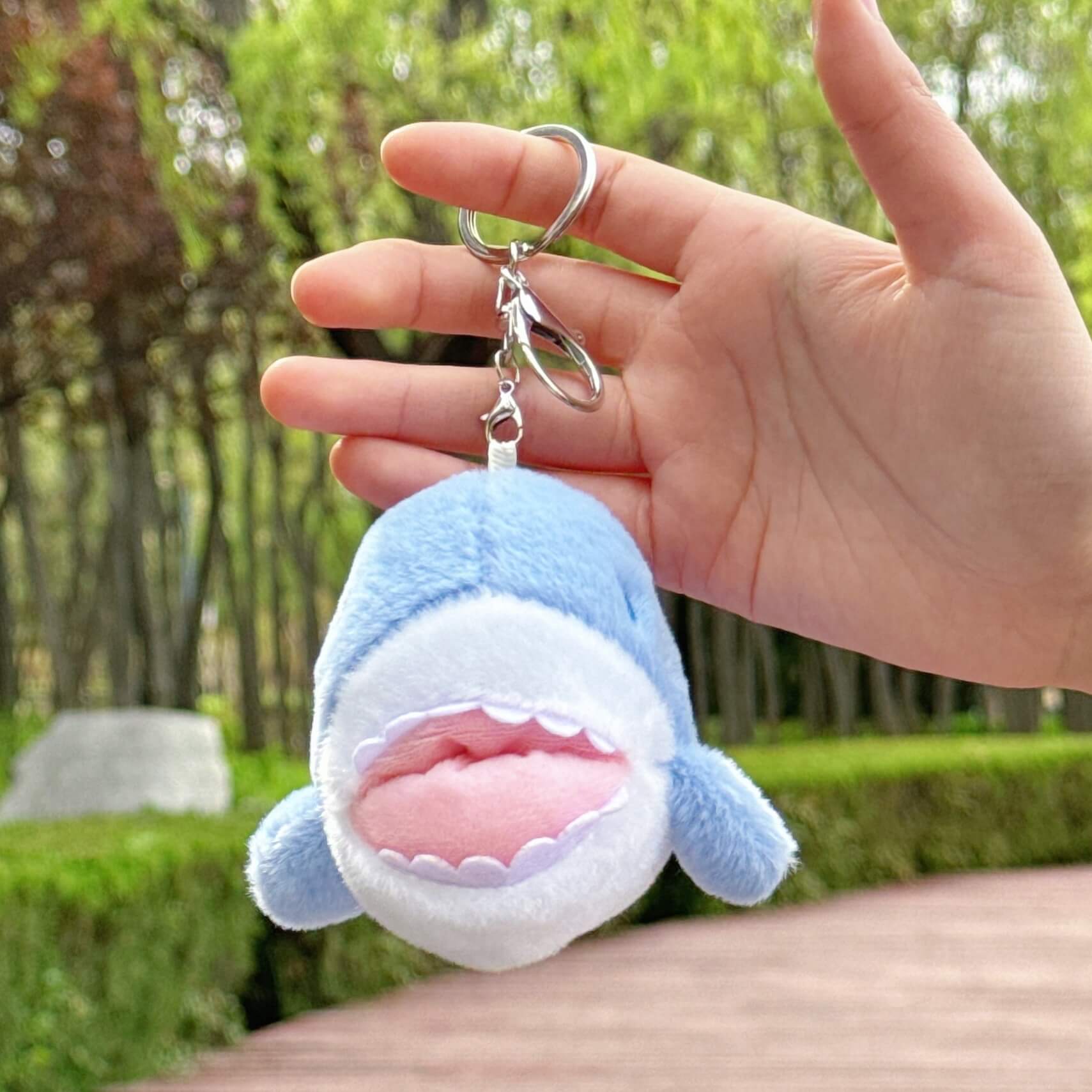 9cm MIN Blue Whale Shark Plushie Ocean Stuffed Animal Toy Pendant Kid Gift Sea Keychain Backpack Charm Accessories 14