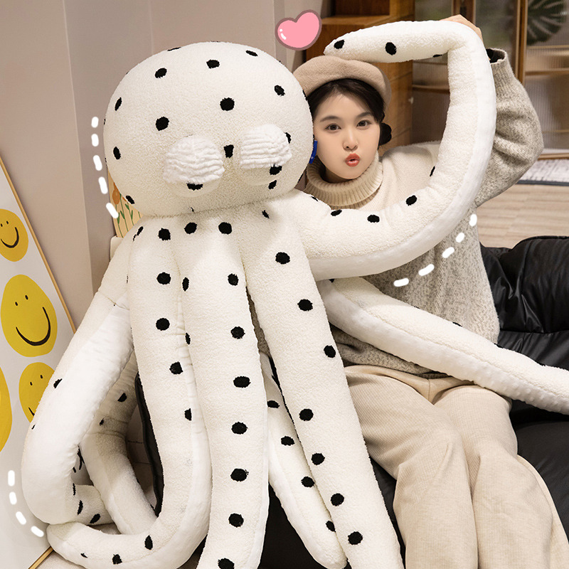 Octopus Soft Toy Giant Plushies Creative Design Wave Point Unique Shape Octopus Trendy Home Decoration Soft Comfortable 14