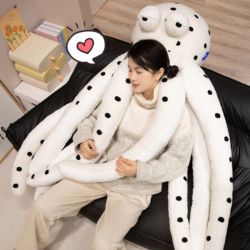 Octopus Soft Toy Giant Plushies Creative Design Wave Point Unique Shape Octopus Trendy Home Decoration Soft Comfortable 16