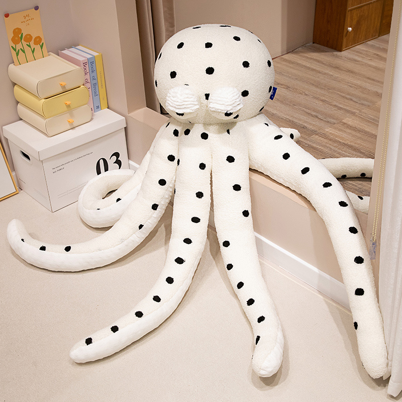Octopus Soft Toy Giant Plushies Creative Design Wave Point Unique Shape Octopus Trendy Home Decoration Soft Comfortable 11