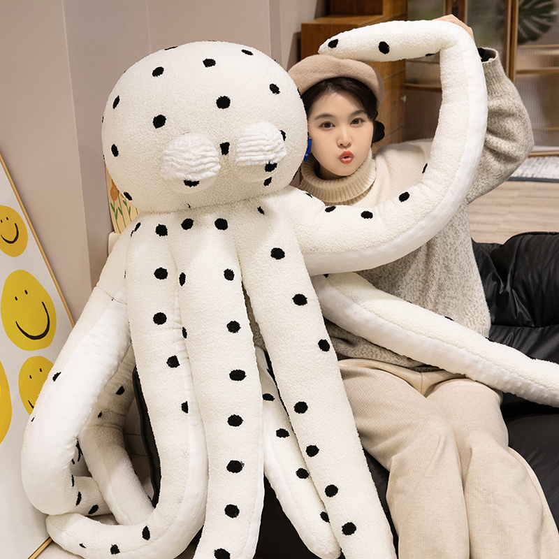 Octopus Soft Toy Giant Plushies Creative Design Wave Point Unique Shape Octopus Trendy Home Decoration Soft Comfortable 12