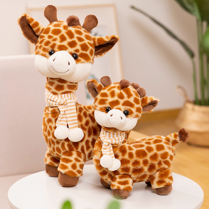 Brown Giraffe Soft Toy Scarf, Giraffe Creative Design, Children's Companion Gift, Warm Home Decoration 13