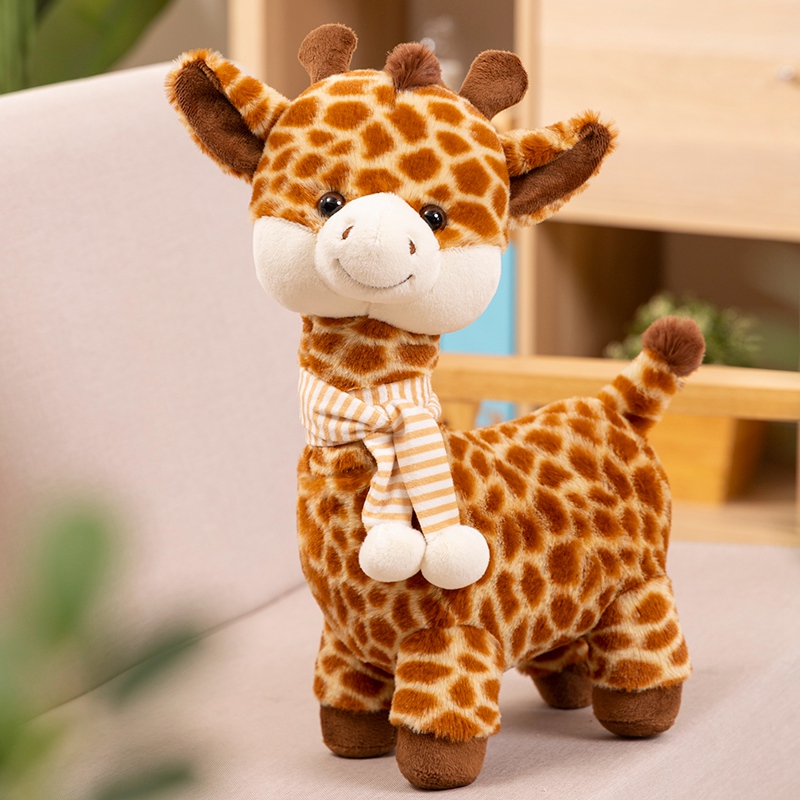 Brown Giraffe Soft Toy Scarf, Giraffe Creative Design, Children's Companion Gift, Warm Home Decoration 16
