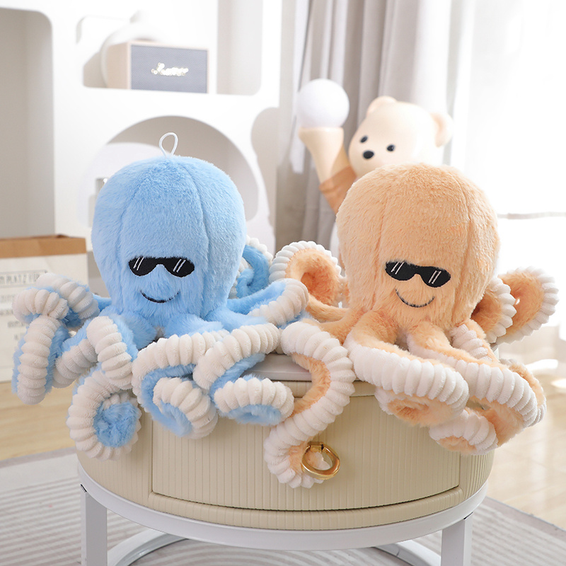 40cm Octopus Soft Toy with Sunglasses Creative Design Trendy Decoration Factory Direct Sales 13