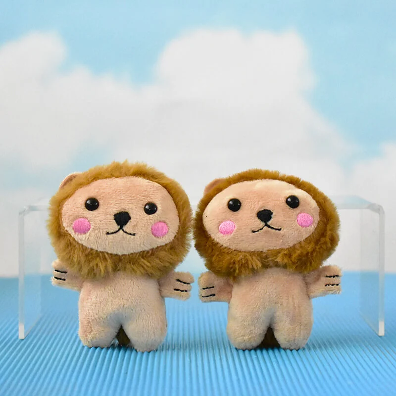 Wholesale Hot Selling Mini  Lion Soft Toy  kawaii  Plush keychains Stuffed Animal Bag Charms Pendant 1