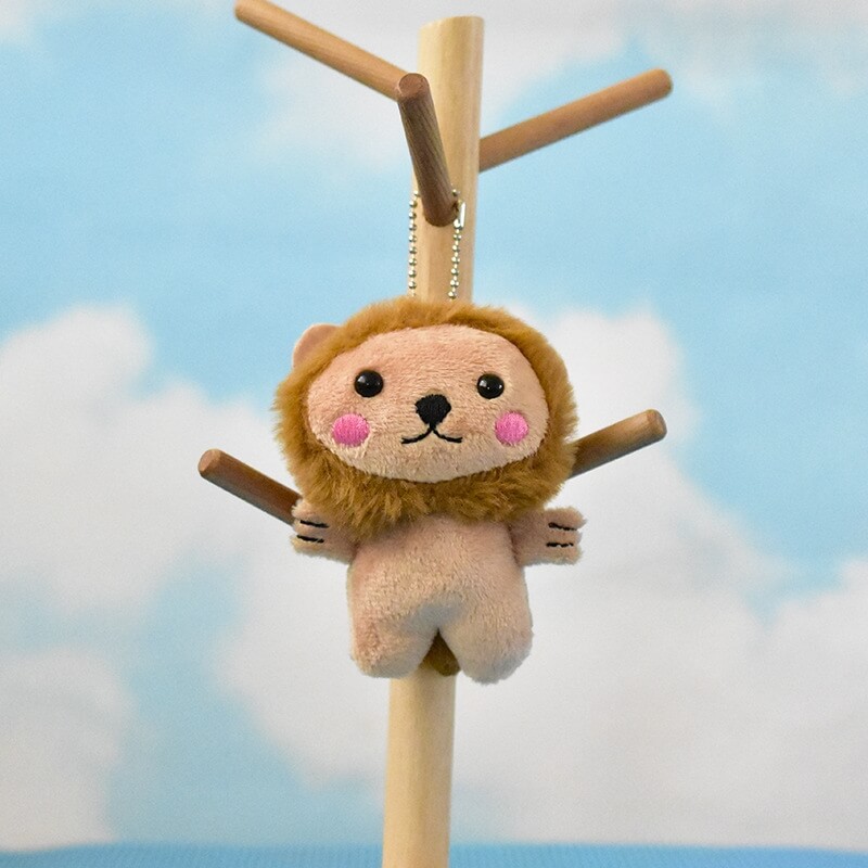 Wholesale Hot Selling Mini  Lion Soft Toy  kawaii  Plush keychains Stuffed Animal Bag Charms Pendant 17