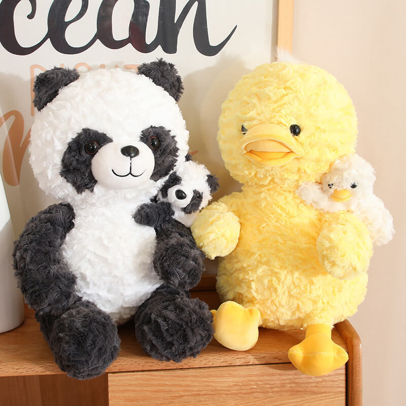 Creative Mothers Day Plush Series Penguin Panda Duck Sloth Plush Toy Weighted Stuffed Animal Doll Soft Toys For Children 13