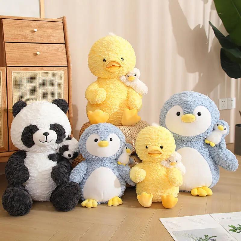 Creative Mothers Day Plush Series Penguin Panda Duck Sloth Plush Toy Weighted Stuffed Animal Doll Soft Toys For Children 1