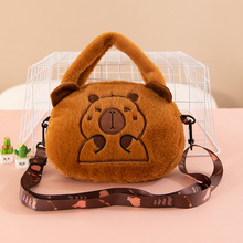 Wholesale Factory Promotions 25cm Capybara  Soft Toy Plush Anime Cartoon Plush Backpack and Handbag 14