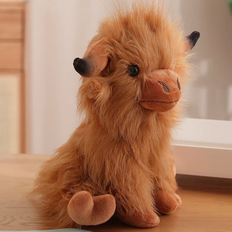 25cm Highland Cow Plush Toy Manufacturer Cattle Stuffed Animal Cushion Kids Toys Home Decor Birthday Promotional Gifts 15