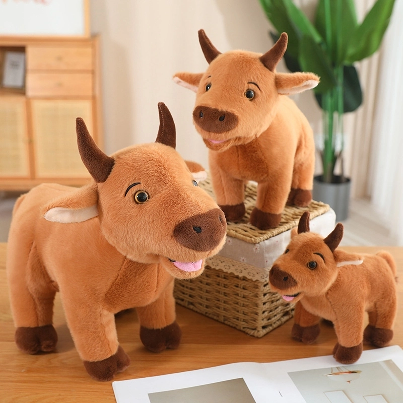Factory direct sales of high land cow plush toy with multiple specifications to choose from, unique simulation design 1