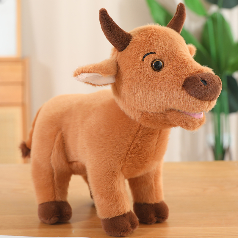 Factory direct sales of high land cow plush toy with multiple specifications to choose from, unique simulation design 15