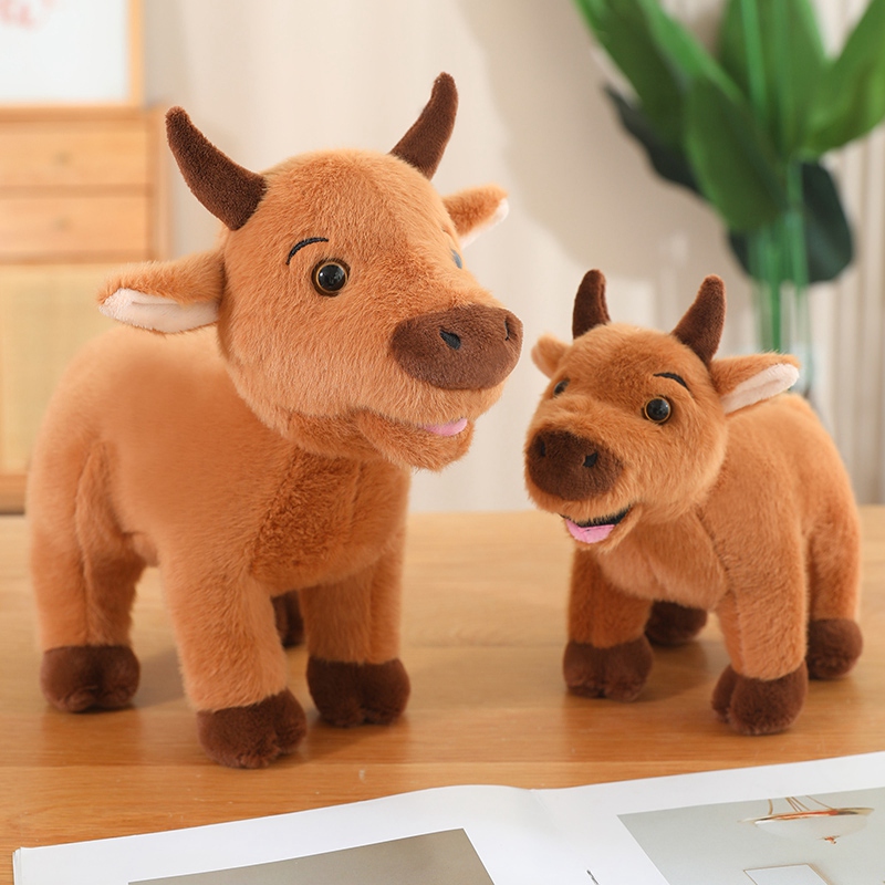 Factory direct sales of high land cow plush toy with multiple specifications to choose from, unique simulation design 16