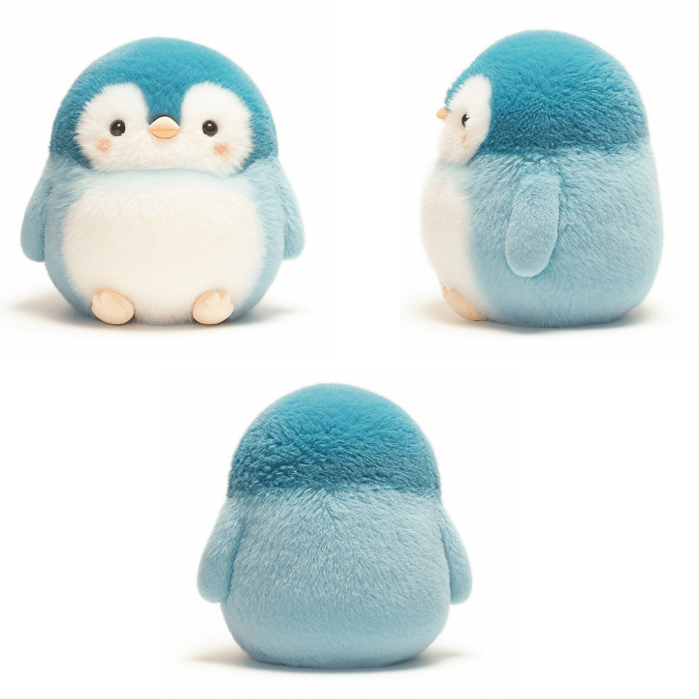 Plush Manufacturer Custom Blue Pesto Penguin Plush Toy  Stuffed Animal Custom Soft Toy Maker Fluffy Plushies 13