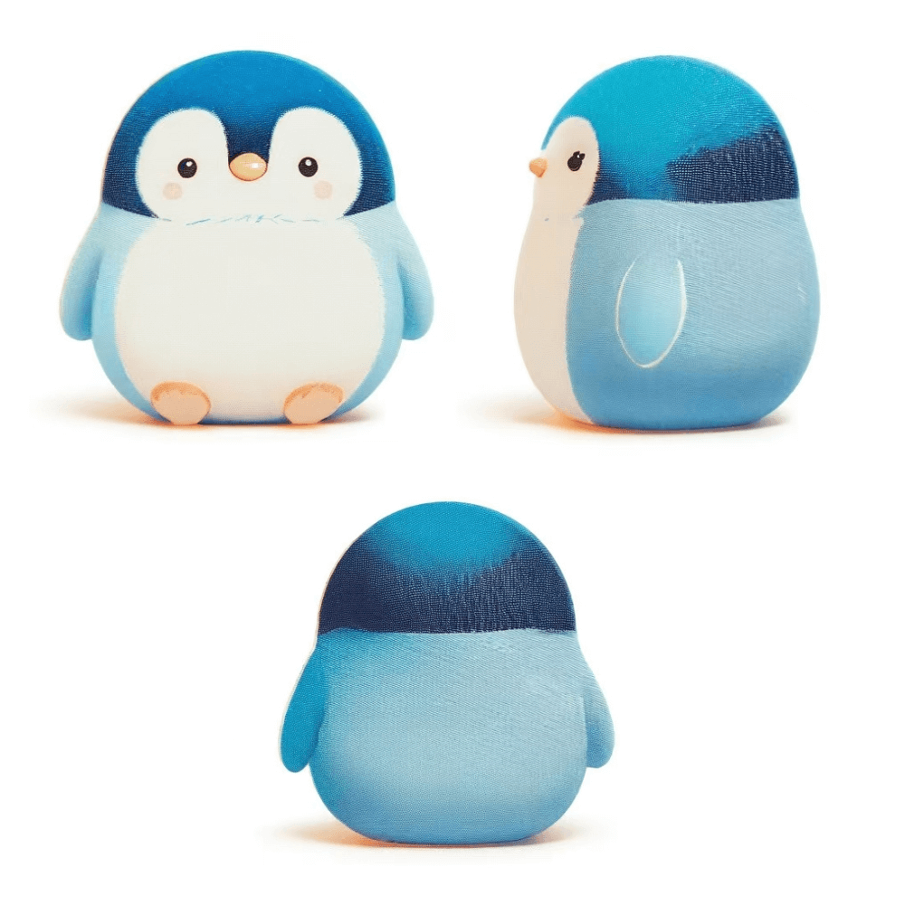 Plush Manufacturer Custom Blue Pesto Penguin Plush Toy  Stuffed Animal Custom Soft Toy Maker Fluffy Plushies 17