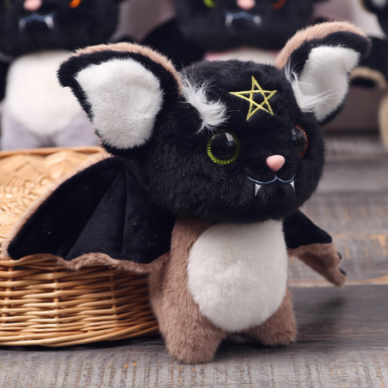 Recién llegado, adorable murciélago de peluche de 20 cm, juguete de peluche para Halloween, Pascua, Navidad, San Valentín, regalo de cumpleaños. 13