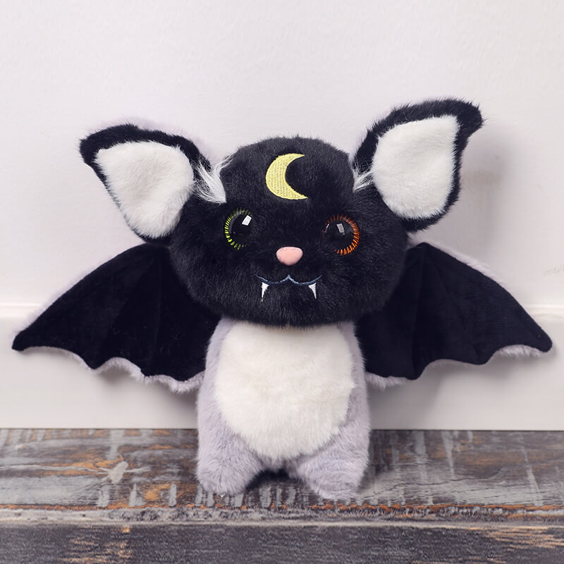 Recién llegado, adorable murciélago de peluche de 20 cm, juguete de peluche para Halloween, Pascua, Navidad, San Valentín, regalo de cumpleaños. 18
