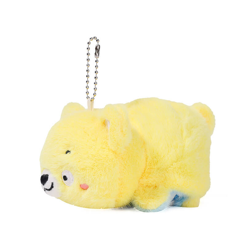 Hot Selling 9CM Reversible Mini Raccoon Plushie Forest Stuffed Animals Soft Mascot Pendant Raccoon Plush Keychain 17