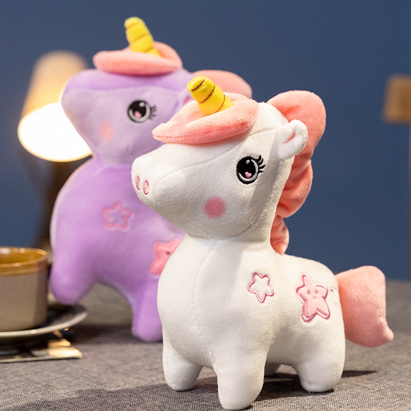 25cm Unicorn Soft Toy Colorful Unicorn Plush Doll Creative Design Cute and Soft Gift for Children 15
