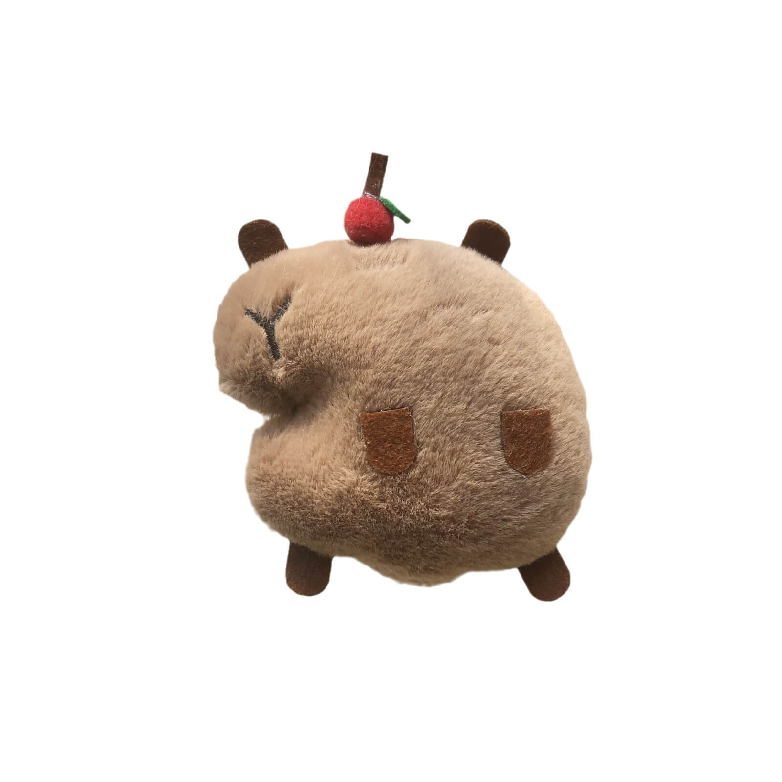 Peluche Capybara 10 cm en gros, jouet en peluche amusant, poupée en peluche qui couine, porte-clés en peluche, accessoires de sac 15
