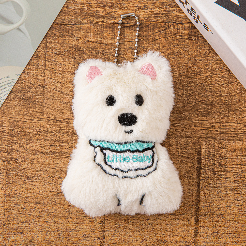 OEM ODM Cute and Comfortable 7cm/10cm Dog Plushie Plush Keychain Cute Cartoon Soft Plush Doll Toys Keychain 12