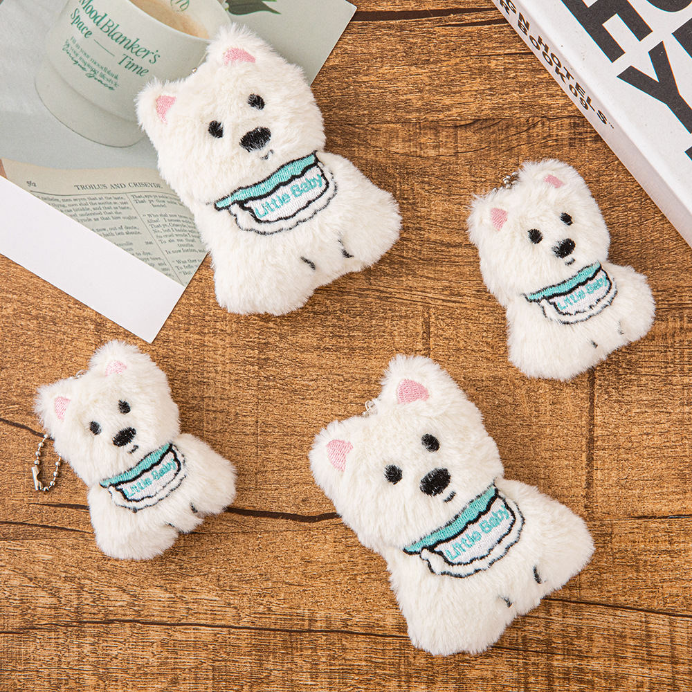 OEM ODM Cute and Comfortable 7cm/10cm Dog Plushie Plush Keychain Cute Cartoon Soft Plush Doll Toys Keychain 9