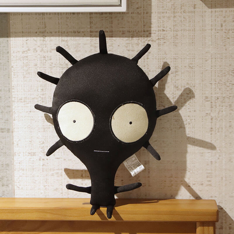 New Trending Wholesale Black Monster  Plush Toy Alien Plushies Halloween Funny Toys  PP Cotton Perfect Gift Girls 17