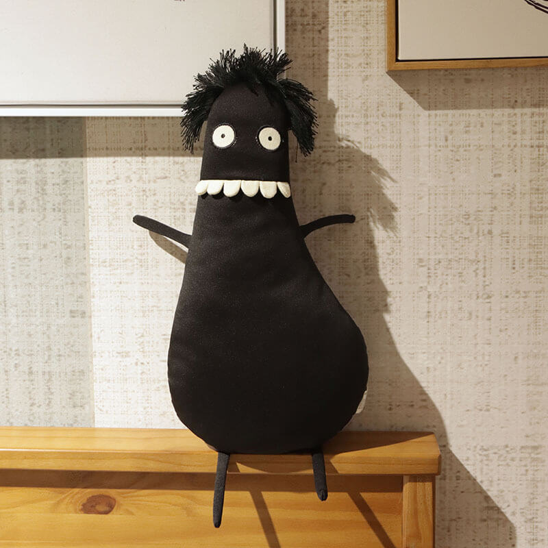 New Trending Wholesale Black Monster  Plush Toy Alien Plushies Halloween Funny Toys  PP Cotton Perfect Gift Girls 12