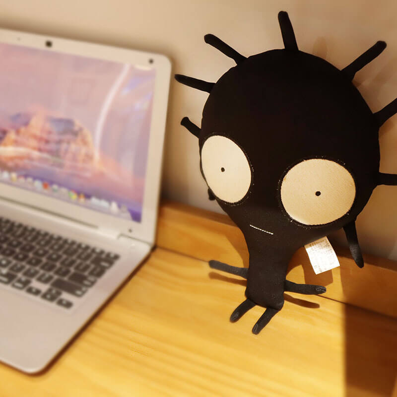 New Trending Wholesale Black Monster  Plush Toy Alien Plushies Halloween Funny Toys  PP Cotton Perfect Gift Girls 16