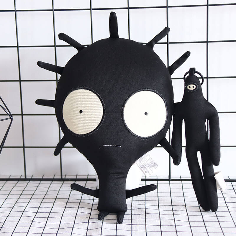 New Trending Wholesale Black Monster  Plush Toy Alien Plushies Halloween Funny Toys  PP Cotton Perfect Gift Girls 20