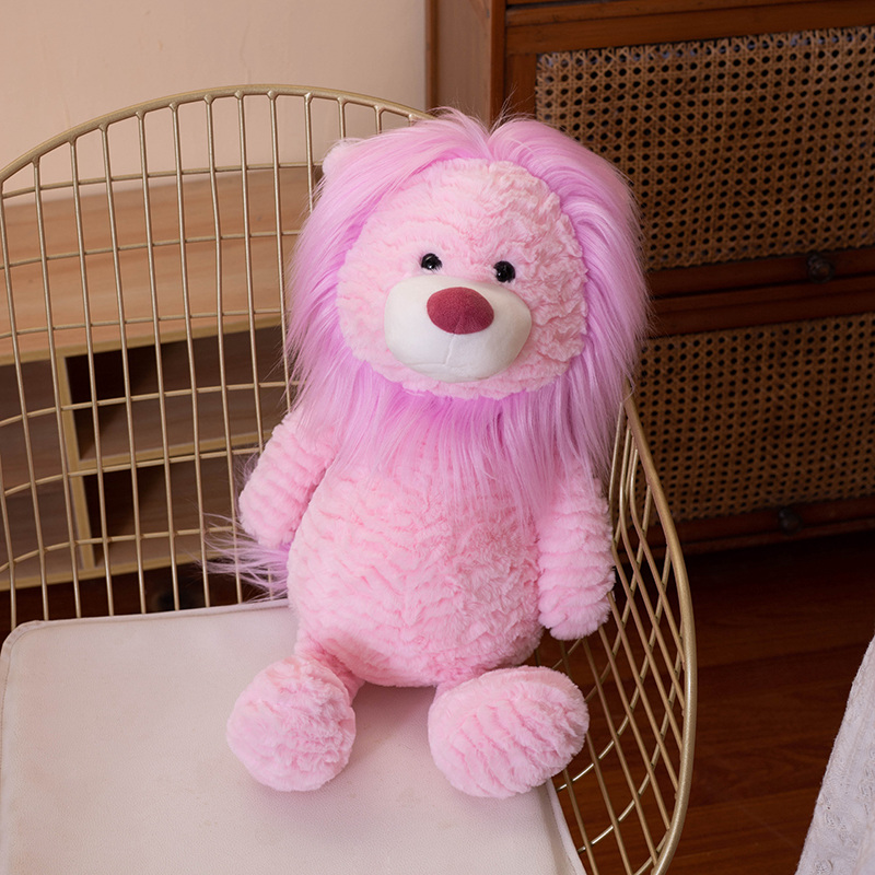 Lion Plush Toy comes in brown and pink colors, with creative designs to soothe and accompany children as gifts 15