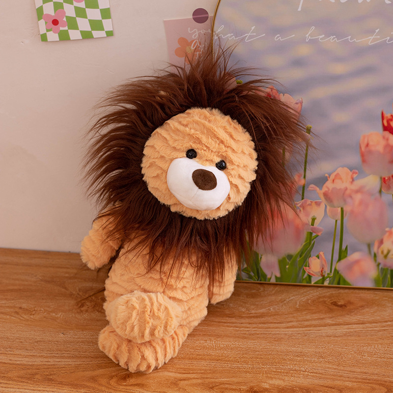 Lion Plush Toy comes in brown and pink colors, with creative designs to soothe and accompany children as gifts 16