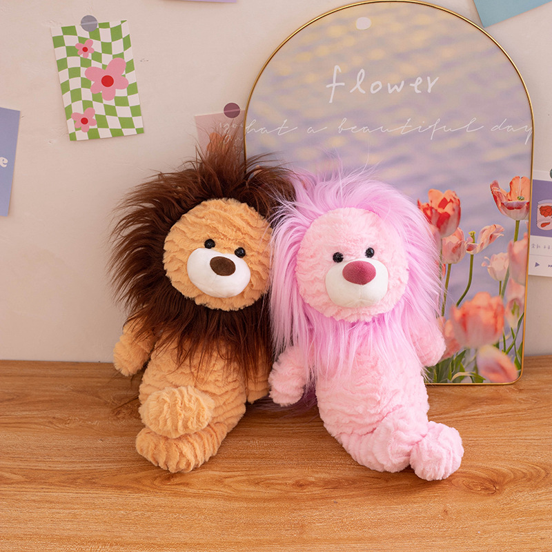 Lion Plush Toy comes in brown and pink colors, with creative designs to soothe and accompany children as gifts 14