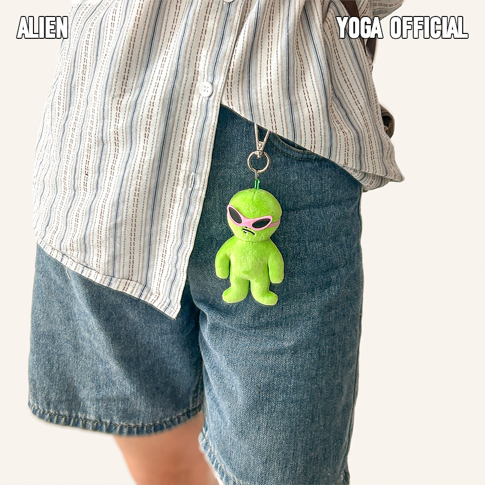 Alice Plushies Green Alien Cute Small Expressions Plush Small Pendant Keychain Cute Trendy Match 13