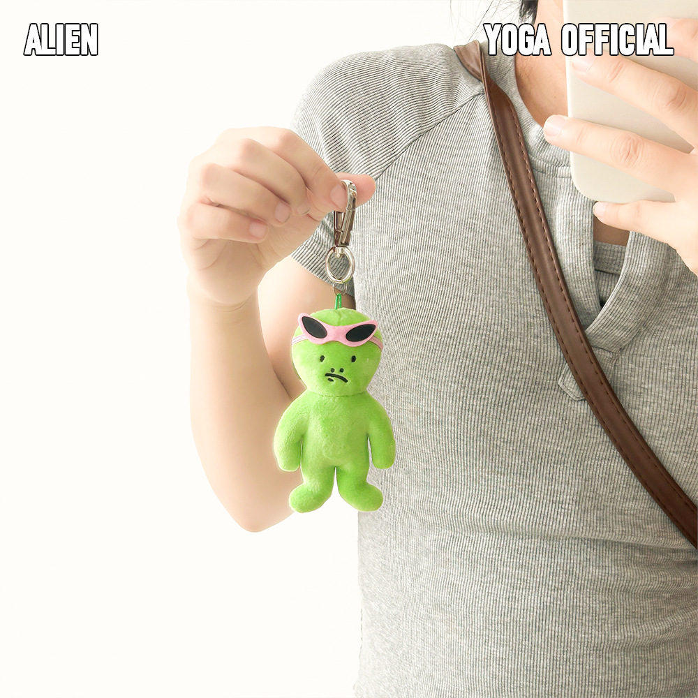 Alice Plushies Green Alien Cute Small Expressions Plush Small Pendant Keychain Cute Trendy Match 16