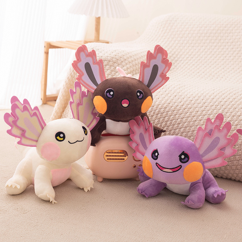 Factory direct sales of multi-color axolotl plush toys with creative design and cute gifts 13