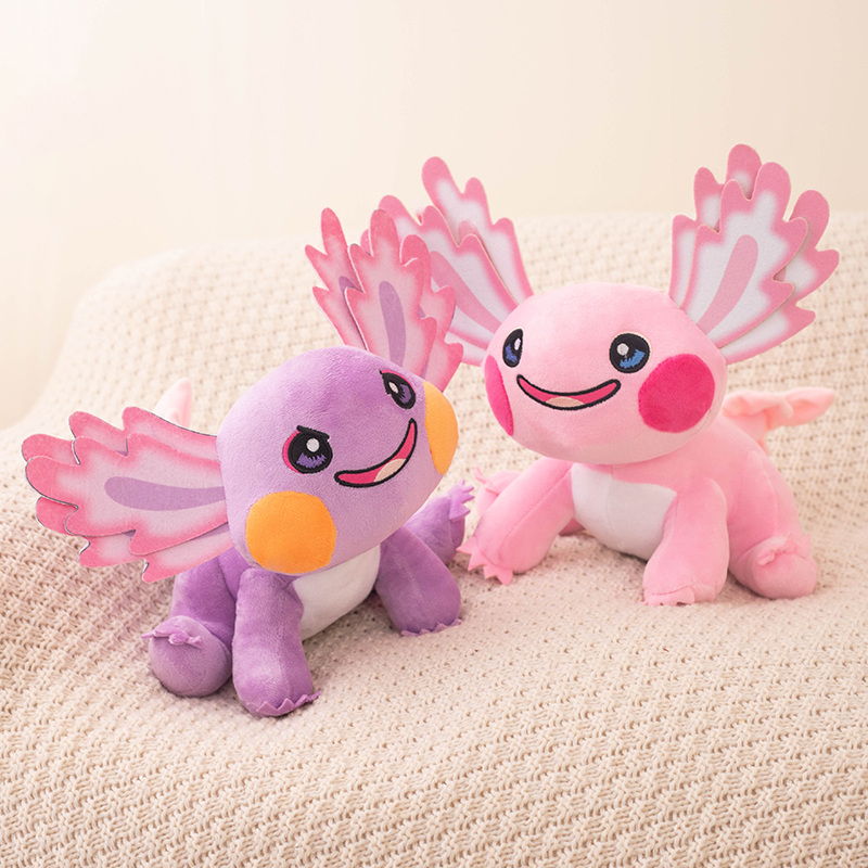 Factory direct sales of multi-color axolotl plush toys with creative design and cute gifts 16