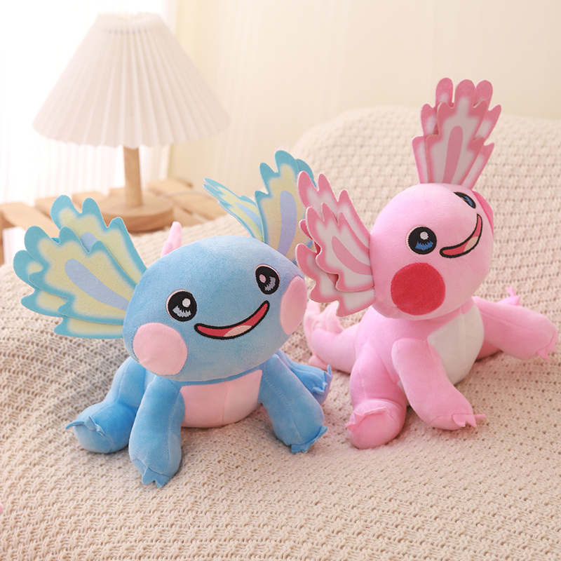 Factory direct sales of multi-color axolotl plush toys with creative design and cute gifts 14