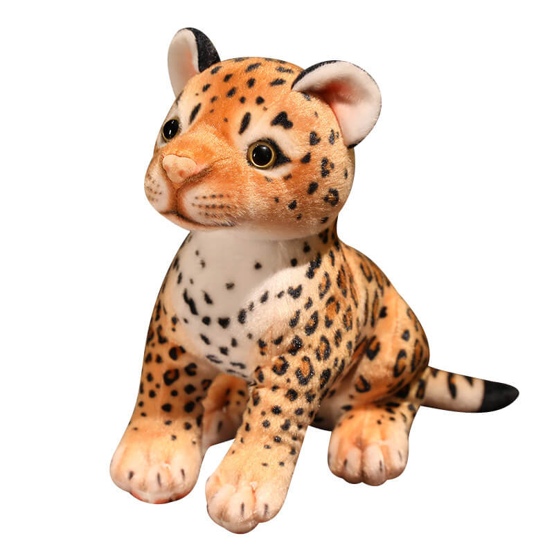 Plush Toy Manufacturer Wholesale Lifelike Cheetah Plush Toy Simulation Baby Leopard Stuffed Animal For Promotional Gift 18