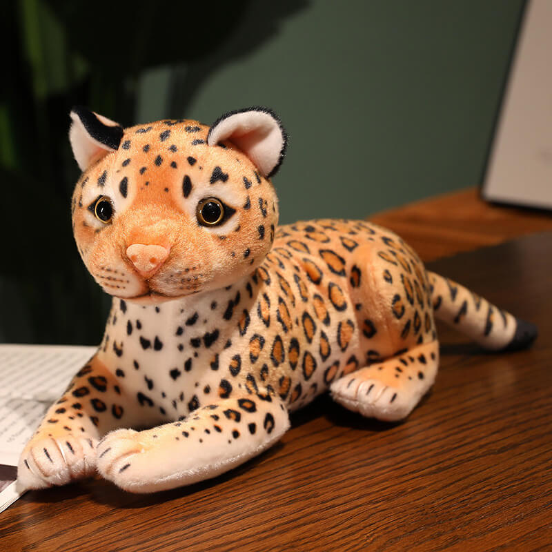 Plush Toy Manufacturer Wholesale Lifelike Cheetah Plush Toy Simulation Baby Leopard Stuffed Animal For Promotional Gift 16