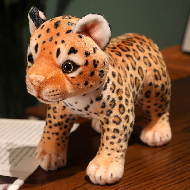 Plush Toy Manufacturer Wholesale Lifelike Cheetah Plush Toy Simulation Baby Leopard Stuffed Animal For Promotional Gift 14