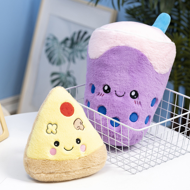 Hot Sale Simulation Snack Drink Boba Plush Stuffed Toy Soft Ice Cream Milk Tea Plushie Pillow Creative Valentine's Day 12