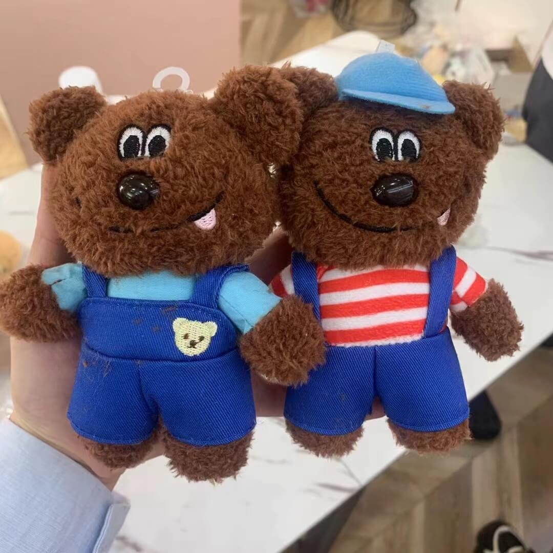 Wholesale Cute Teddy Bear Plush Keychains Strap Bear Creative Student Bag Pendant Accessory Toy for Kids 11