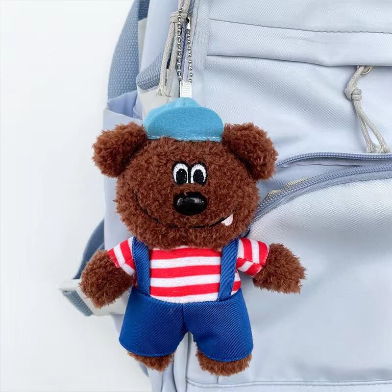 Wholesale Cute Teddy Bear Plush Keychains Strap Bear Creative Student Bag Pendant Accessory Toy for Kids 12