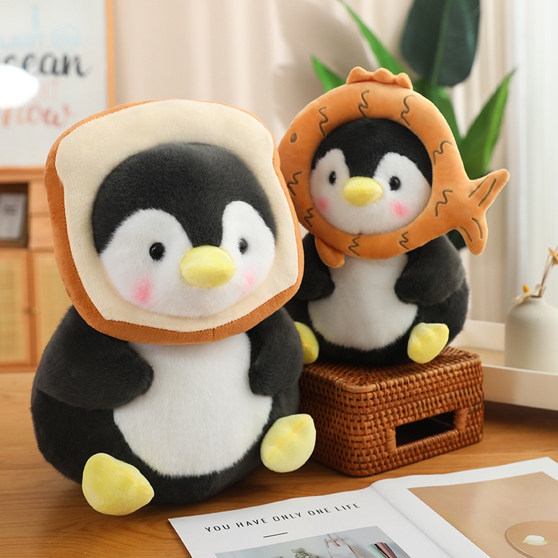 boba plush The penguin plush toy with milk tea is creatively designed to be cute, playful, soft, comfortable, soothing 14