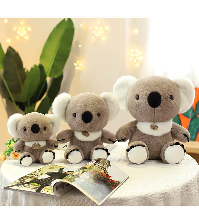 Wholesale Kawaii in stock  Lifelike Koala Plush Toy Soft Australian Koala Bear Plush Stuffed Animals Children Gift 11