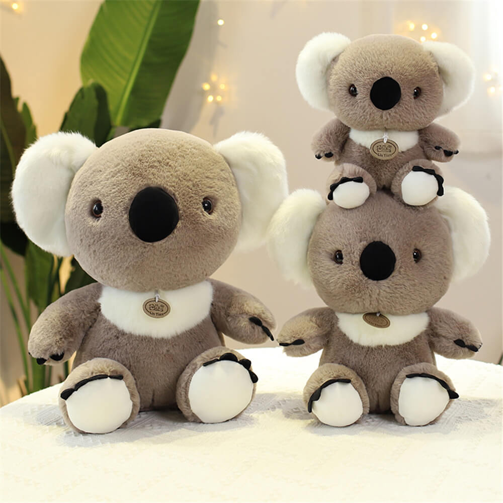 Wholesale Kawaii in stock  Lifelike Koala Plush Toy Soft Australian Koala Bear Plush Stuffed Animals Children Gift 10