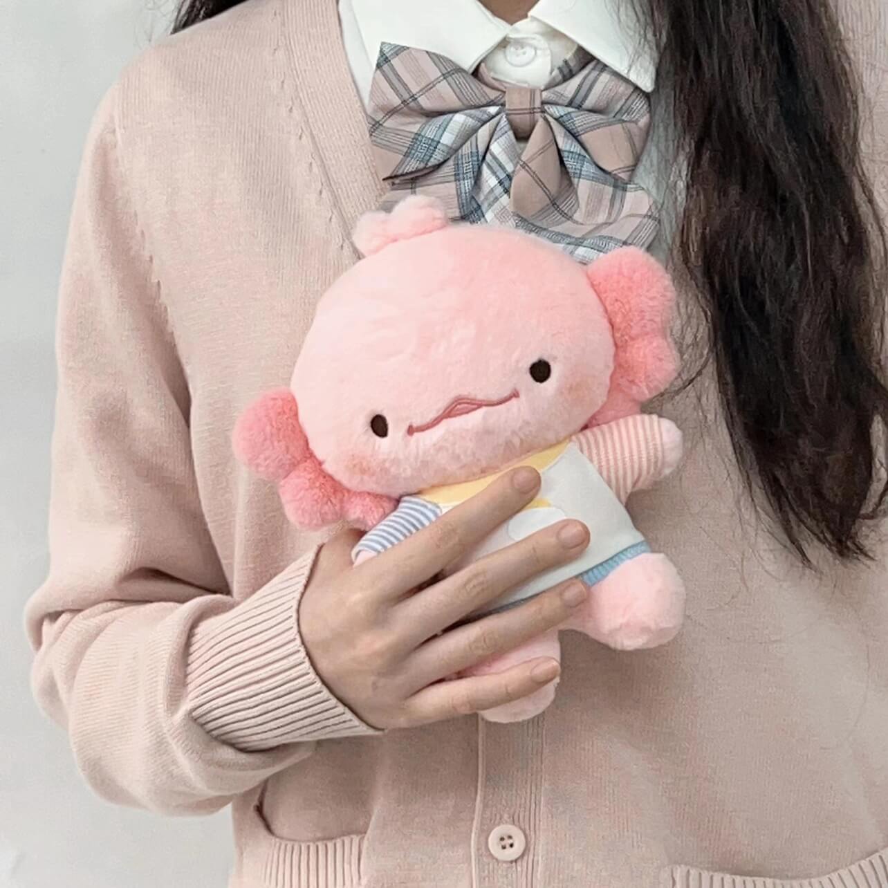 Wholesale 20CM Cheap Pink Skin-friendly Adorable Fluffy Axolotl Plush Toy Stuffed Animal for Children Online Shopping 10