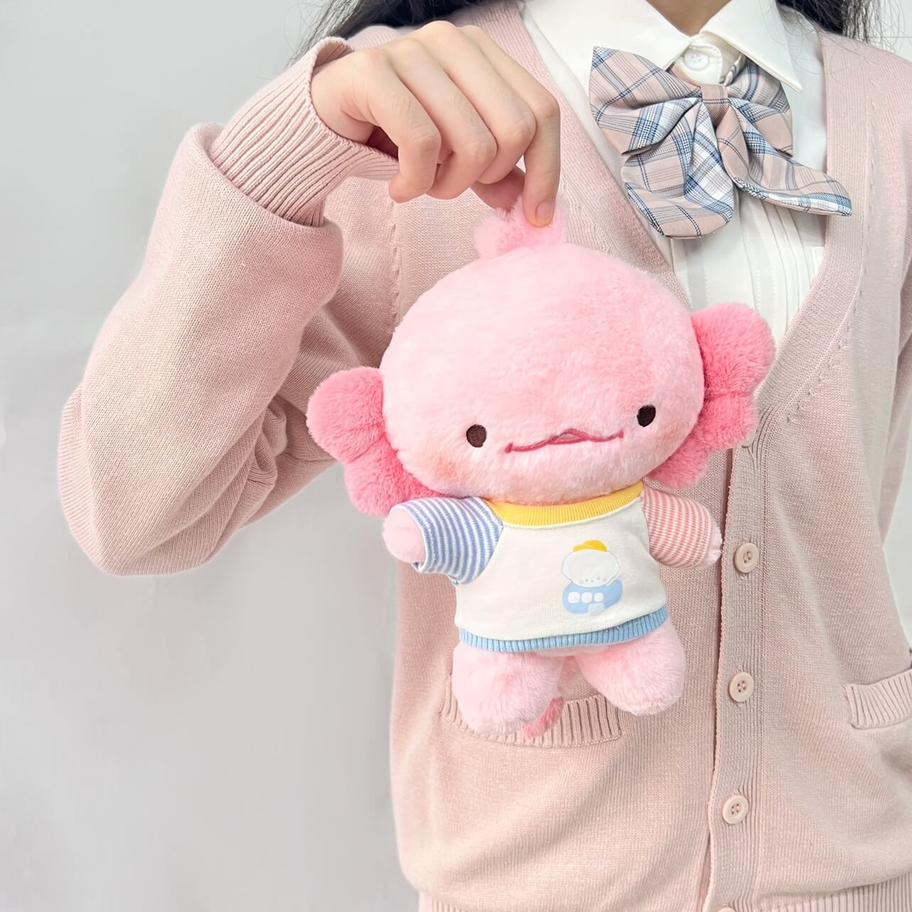Wholesale 20CM Cheap Pink Skin-friendly Adorable Fluffy Axolotl Plush Toy Stuffed Animal for Children Online Shopping 11